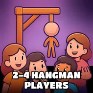 2-4 Hangman Players - Logo Quiz game